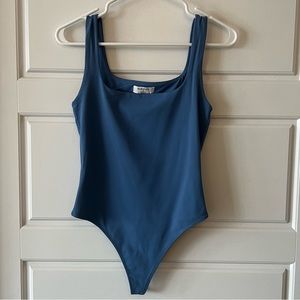 Aritzia Babaton Contour tank bodysuit, size medium, azurine blue -never worn